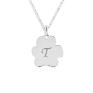 EverWith Engraved Paw Print Memorial Standard Engraving Pendant with Fine Crystals - EverWith Memorial Jewellery - Trade