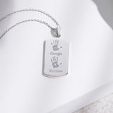EverWith Engraved Tag Handprint or Footprint Memorial Pendant - EverWith Memorial Jewellery - Trade