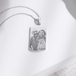 EverWith Engraved Tag Photo Engraving Memorial Pendant - EverWith Memorial Jewellery - Trade