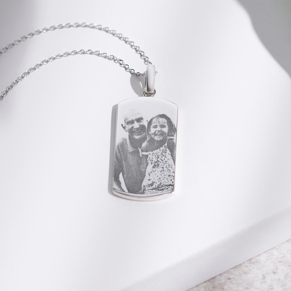Load image into Gallery viewer, EverWith Engraved Tag Photo Engraving Memorial Pendant - EverWith Memorial Jewellery - Trade