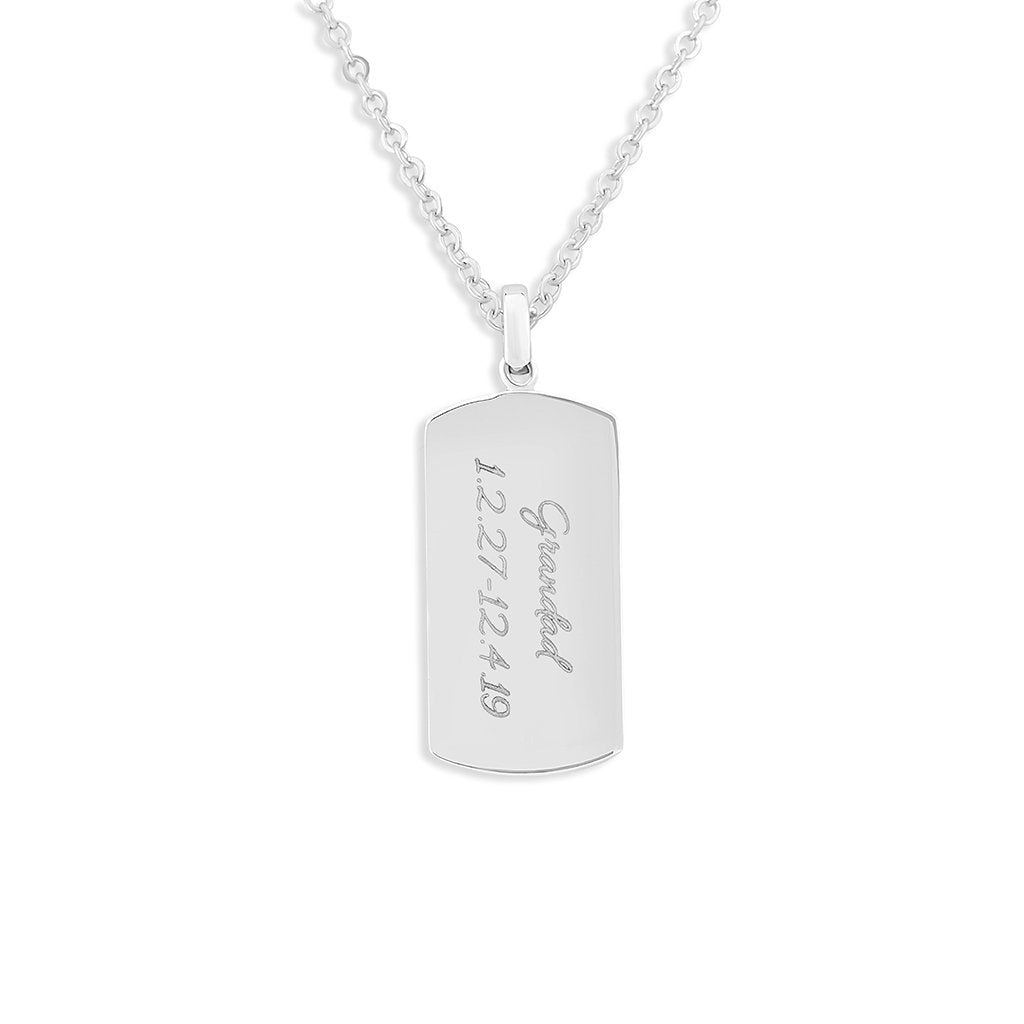 Load image into Gallery viewer, EverWith Engraved Tag Standard Engraving Memorial Pendant - EverWith Memorial Jewellery - Trade