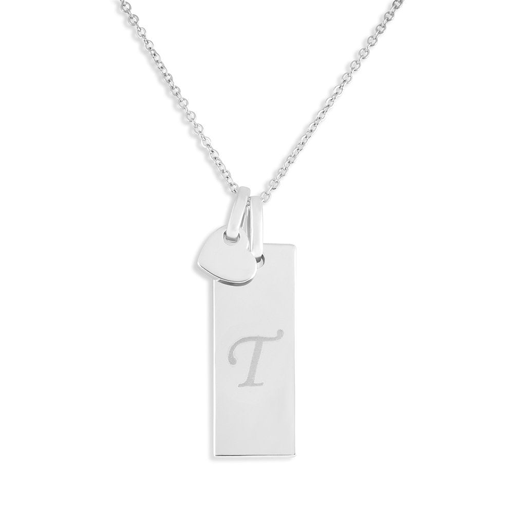 EverWith Engraved Tag with Heart Standard Engraving Memorial Pendants - EverWith Memorial Jewellery - Trade