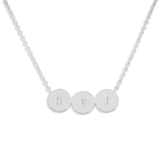 EverWith Engraved Three Circles Standard Engraving Memorial Necklace with Fine Crystal - EverWith Memorial Jewellery - Trade