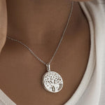 EverWith Engraved Tree of Life Discreet Messaging Memorial Pawprint Discreet Messaging Pendant - EverWith Memorial Jewellery - Trade