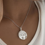 EverWith Engraved Tree of Life Discreet Messaging Memorial Pawprint Discreet Messaging Pendant - EverWith Memorial Jewellery - Trade