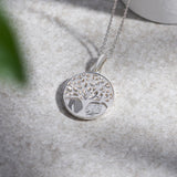 EverWith Engraved Tree of Life Discreet Messaging Memorial Photo Engraving Pendant - EverWith Memorial Jewellery - Trade