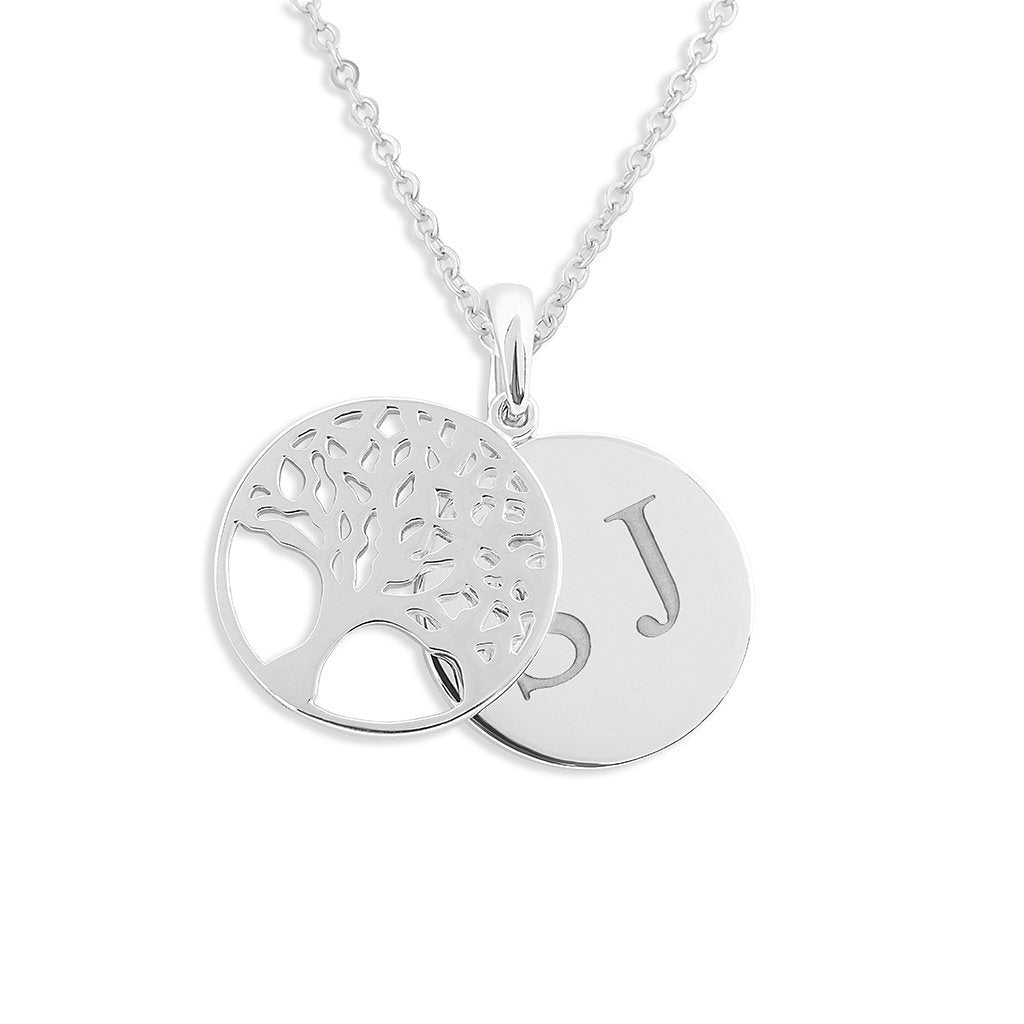 Load image into Gallery viewer, EverWith Engraved Tree of Life Discreet Messaging Memorial Standard Engraving Pendant - EverWith Memorial Jewellery - Trade
