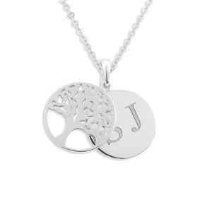 EverWith Engraved Tree of Life Discreet Messaging Memorial Standard Engraving Pendant - EverWith Memorial Jewellery - Trade