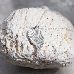 EverWith Engraved Wing Fingerprint Memorial Pendant - EverWith Memorial Jewellery - Trade