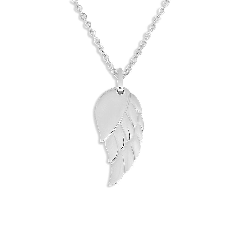 Load image into Gallery viewer, EverWith Engraved Wing Handprint or Footprint Memorial Pendant - EverWith Memorial Jewellery - Trade