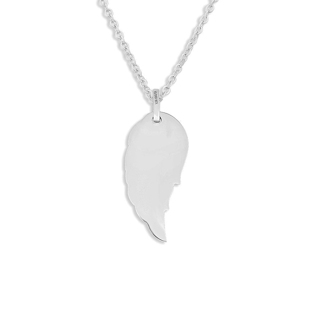 Load image into Gallery viewer, EverWith Engraved Wing Standard Engraving Memorial Pendant - EverWith Memorial Jewellery - Trade