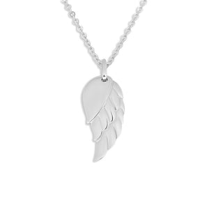 EverWith Engraved Wing Standard Engraving Memorial Pendant - EverWith Memorial Jewellery - Trade