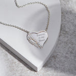 EverWith Engraved Winged Heart Standard Engraving Memorial Necklace - EverWith Memorial Jewellery - Trade