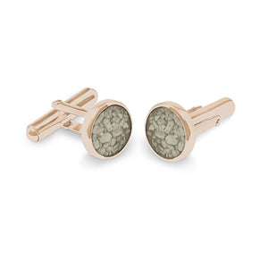 EverWith Gents Classic Round Memorial Ashes Cufflinks - EverWith Memorial Jewellery - Trade