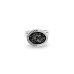 EverWith Gents Fancy Oval Memorial Ashes Cufflinks with Fine Crystals - EverWith Memorial Jewellery - Trade