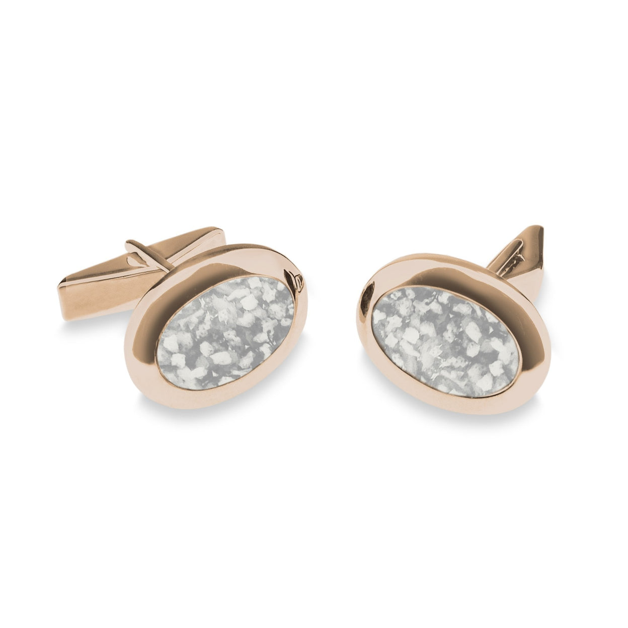 Load image into Gallery viewer, EverWith Gents Oval Memorial Ashes Cufflinks - EverWith Memorial Jewellery - Trade