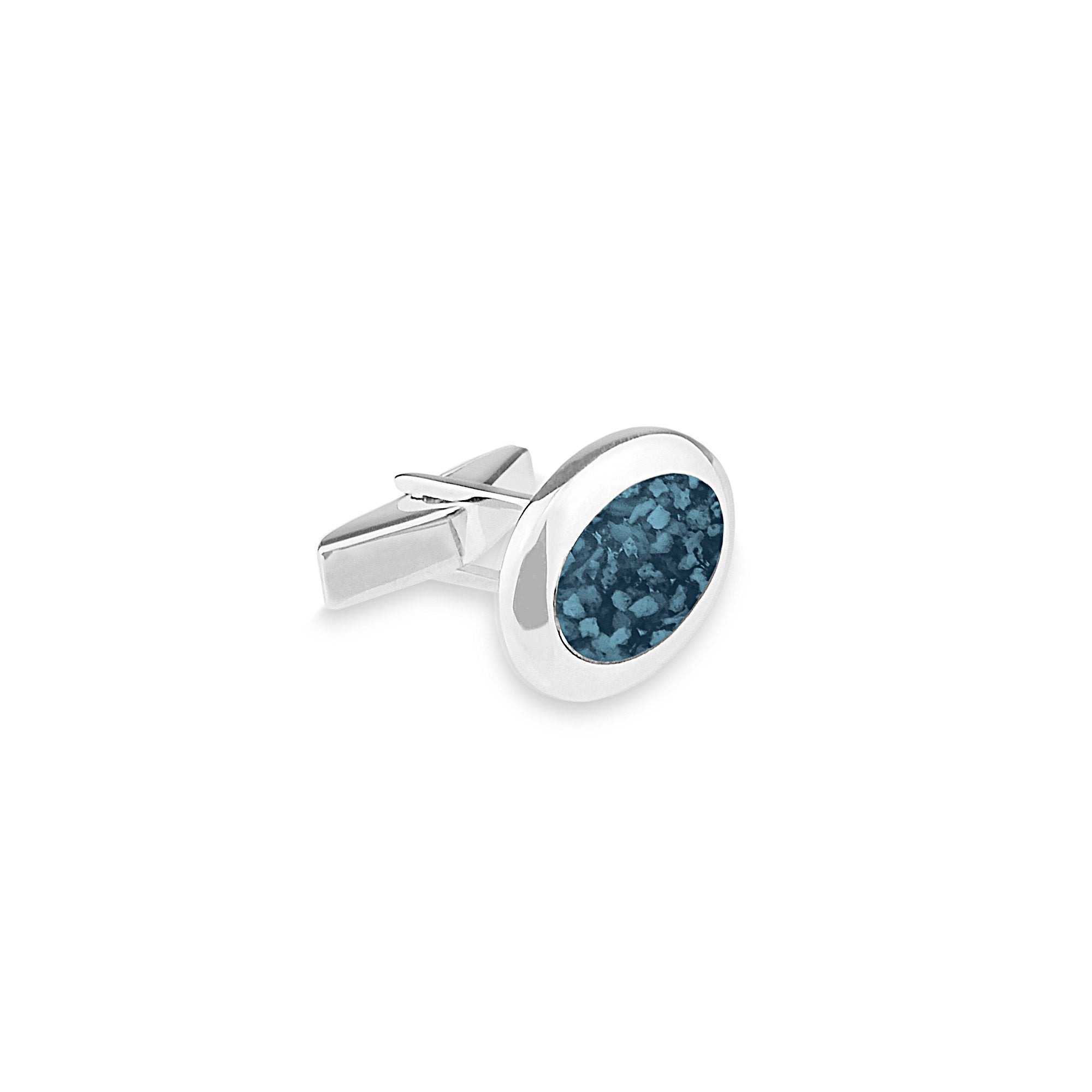 EverWith Gents Oval Memorial Ashes Cufflinks - EverWith Memorial Jewellery - Trade