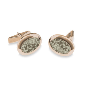 EverWith Gents Oval Memorial Ashes Cufflinks - EverWith Memorial Jewellery - Trade