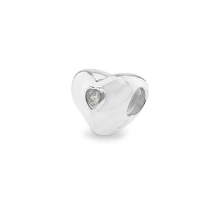 EverWith Heart Memorial Ashes Charm Bead - EverWith Memorial Jewellery - Trade