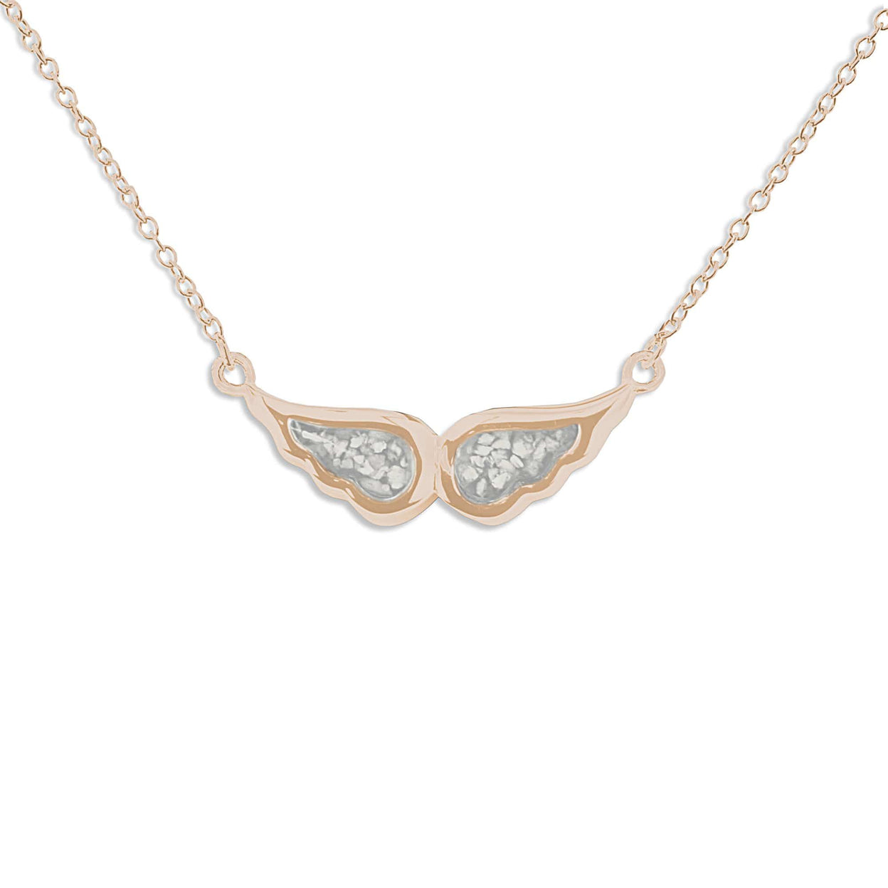 Load image into Gallery viewer, EverWith Ladies Angel Wings Memorial Ashes Necklace - EverWith Memorial Jewellery - Trade