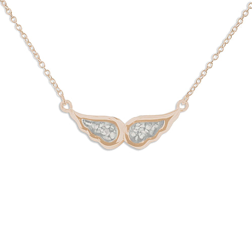 EverWith Ladies Angel Wings Memorial Ashes Necklace - EverWith Memorial Jewellery - Trade