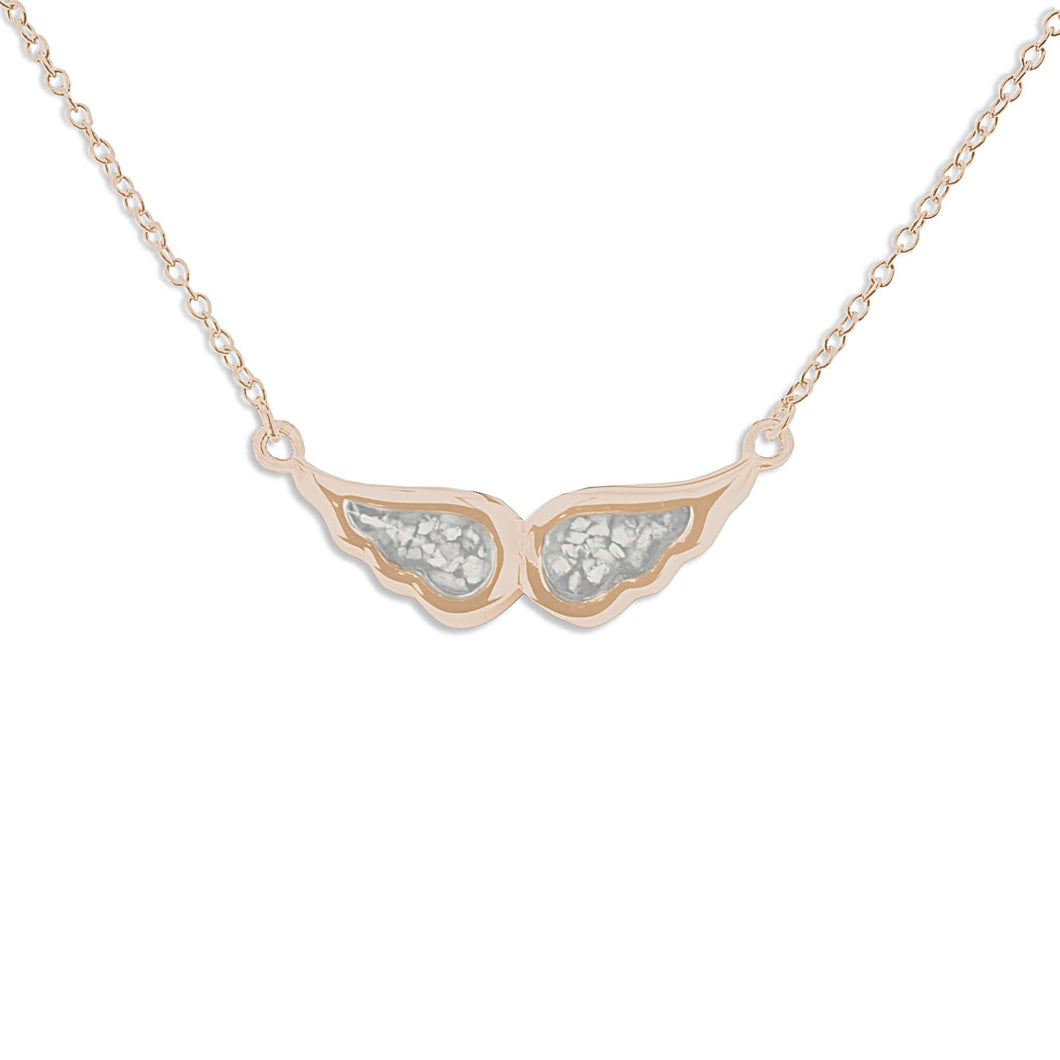 EverWith Ladies Angel Wings Memorial Ashes Necklace - EverWith Memorial Jewellery - Trade