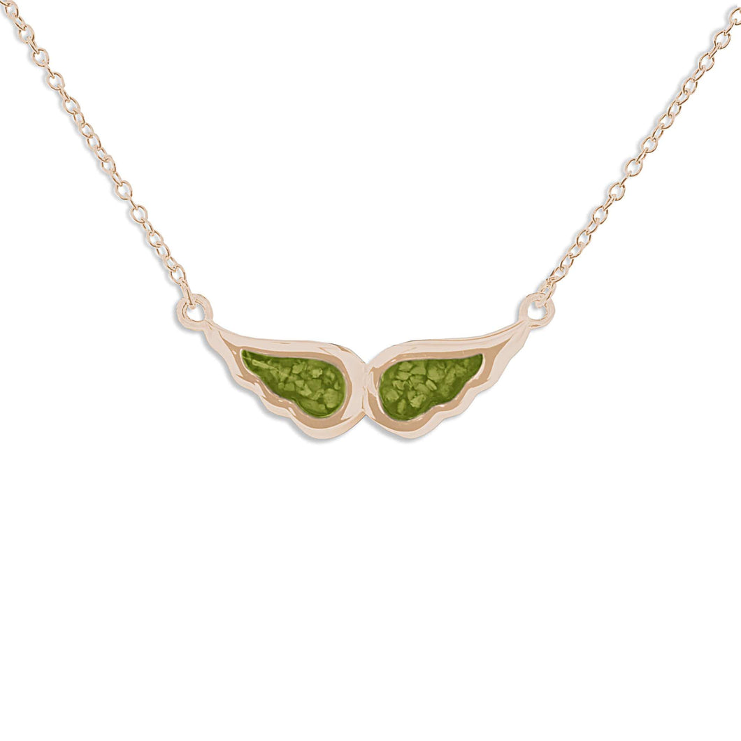 EverWith Ladies Angel Wings Memorial Ashes Necklace - EverWith Memorial Jewellery - Trade