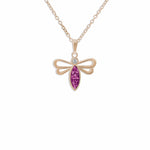 EverWith Ladies Bee Memorial Ashes Pendant with Fine Crystal - EverWith Memorial Jewellery - Trade