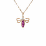 EverWith Ladies Bee Memorial Ashes Pendant with Fine Crystal - EverWith Memorial Jewellery - Trade
