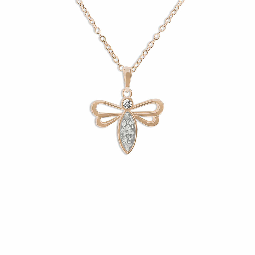 EverWith Ladies Bee Memorial Ashes Pendant with Fine Crystal - EverWith Memorial Jewellery - Trade