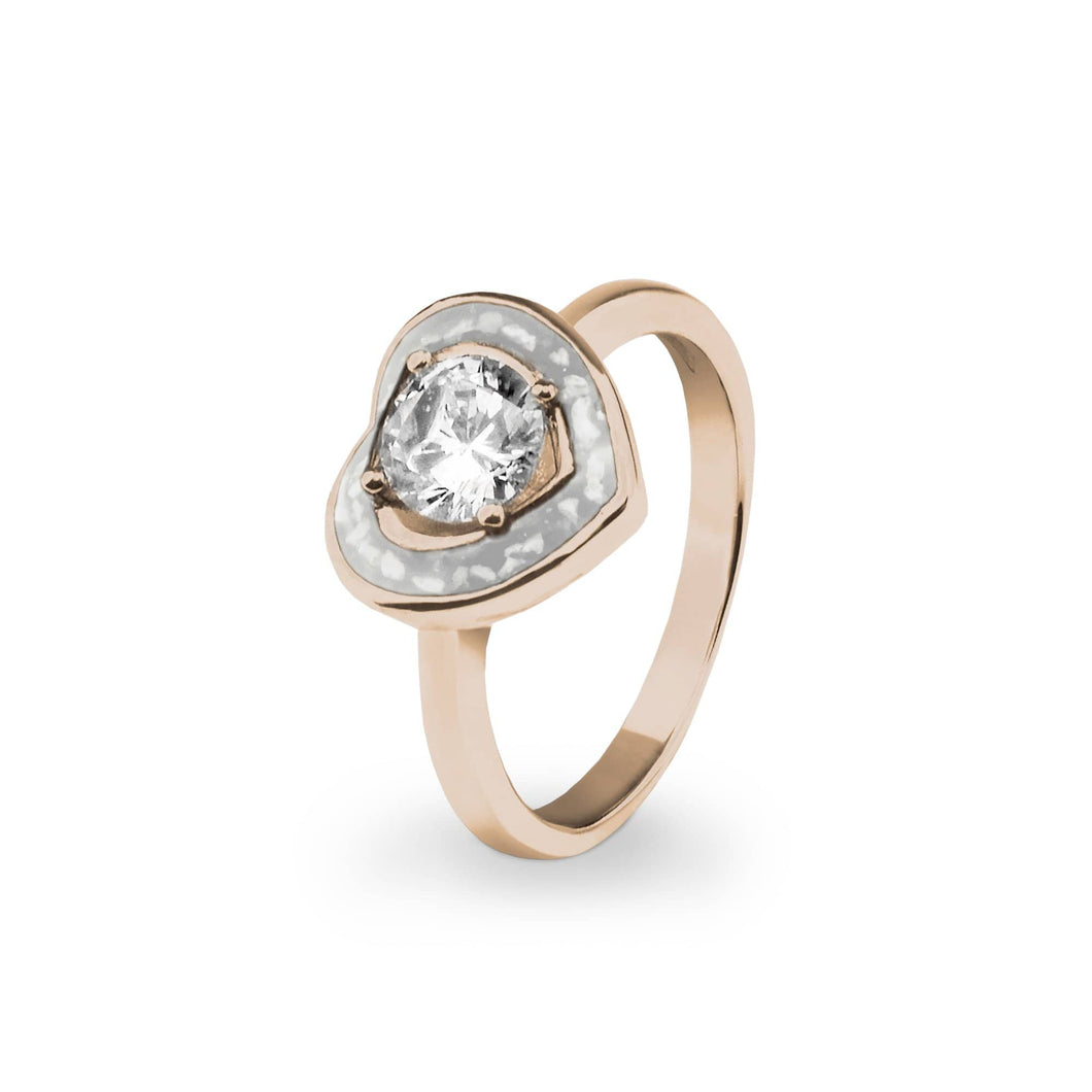 EverWith Ladies Beloved Memorial Ashes Ring with Fine Crystal - EverWith Memorial Jewellery - Trade