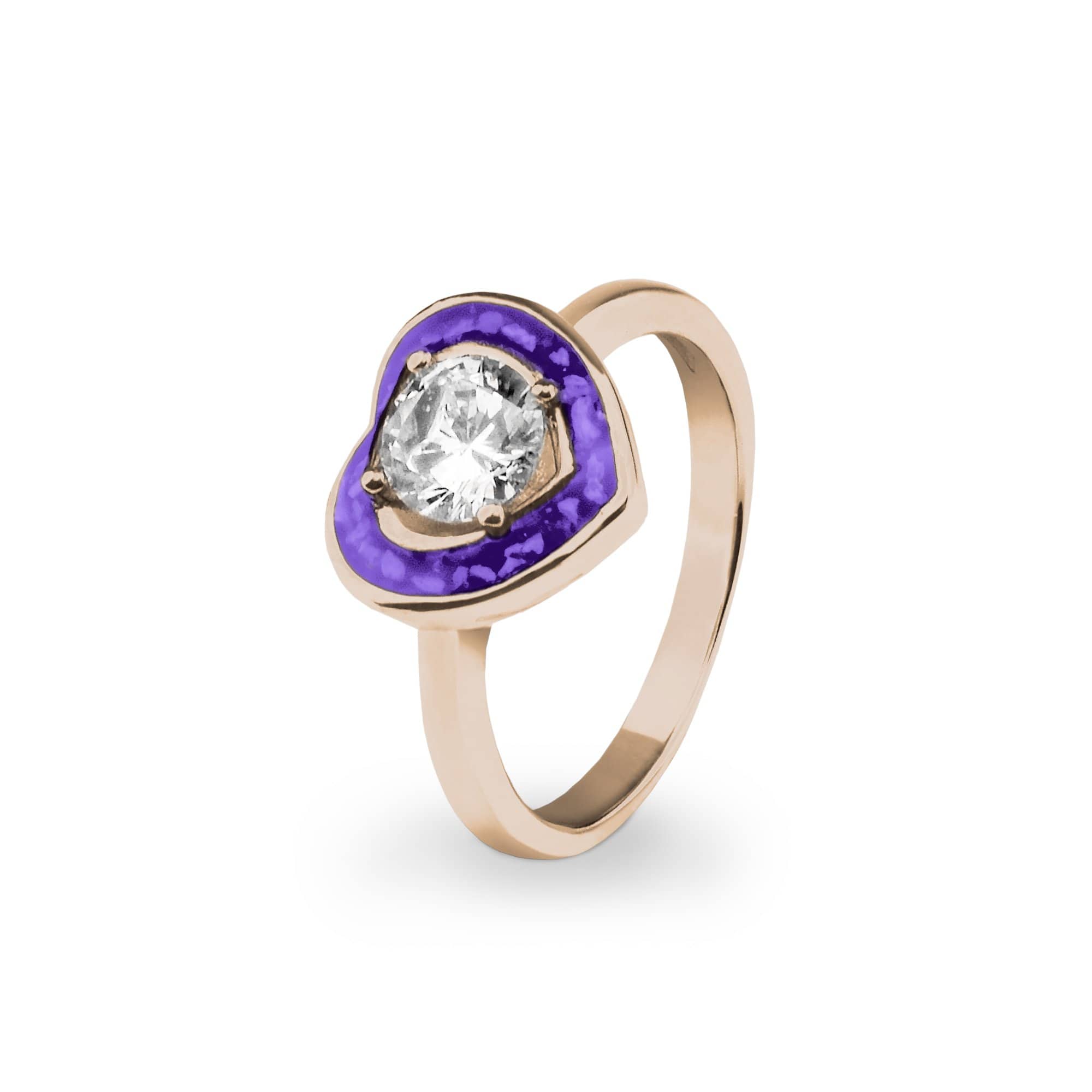 EverWith Ladies Beloved Memorial Ashes Ring with Fine Crystal - EverWith Memorial Jewellery - Trade