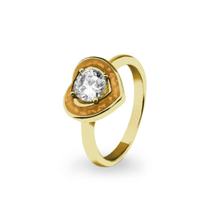 EverWith Ladies Beloved Memorial Ashes Ring with Fine Crystal - EverWith Memorial Jewellery - Trade