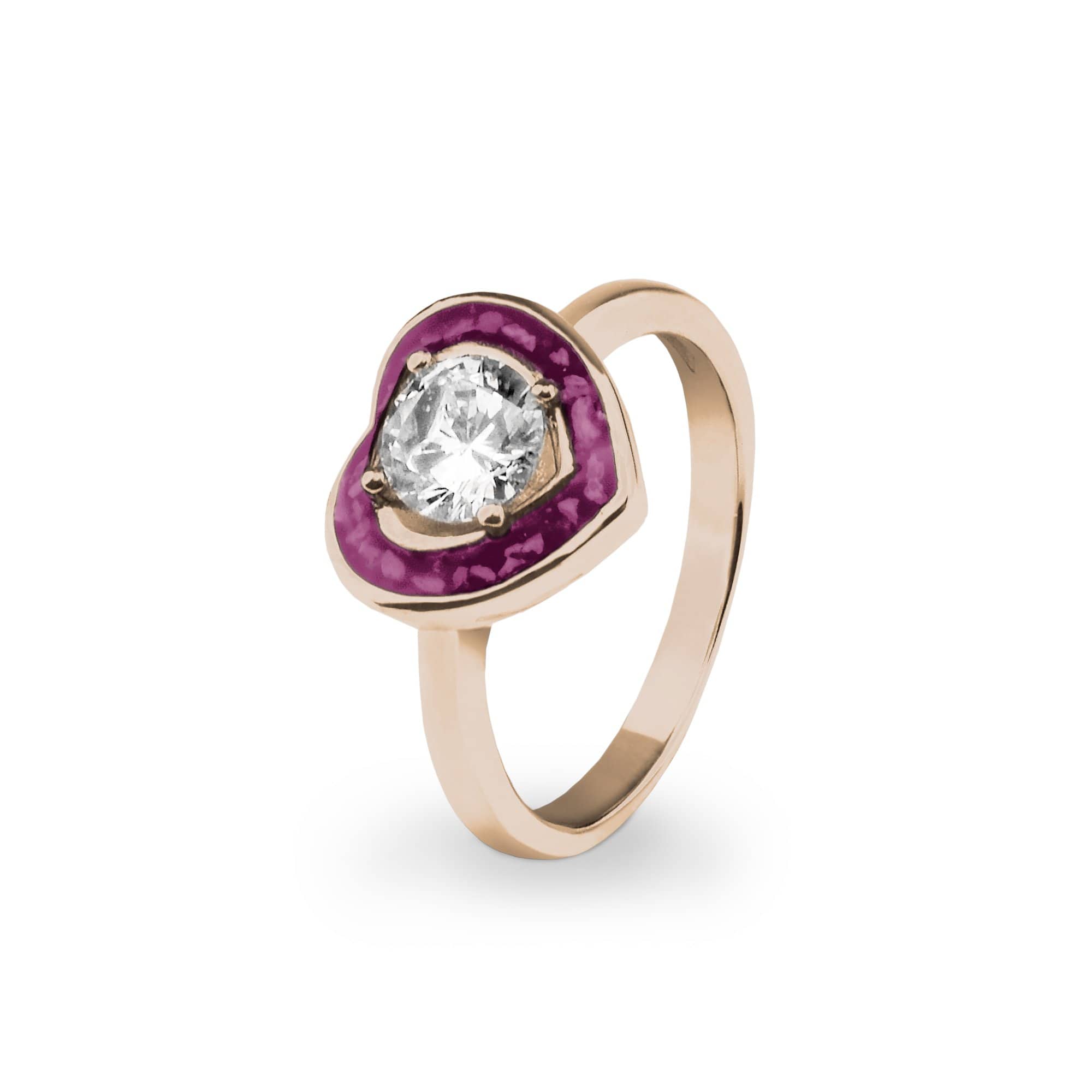 EverWith Ladies Beloved Memorial Ashes Ring with Fine Crystal - EverWith Memorial Jewellery - Trade