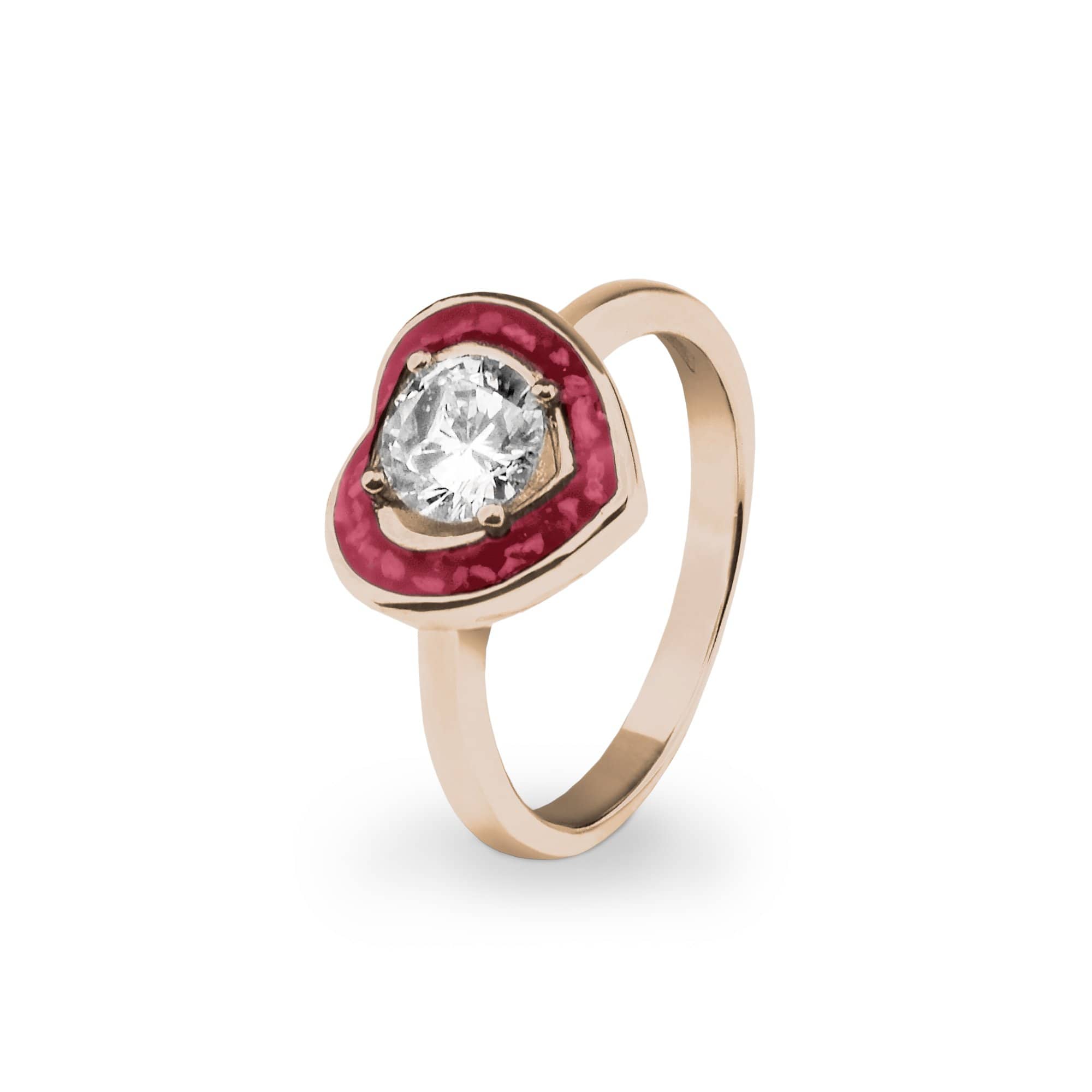 EverWith Ladies Beloved Memorial Ashes Ring with Fine Crystal - EverWith Memorial Jewellery - Trade