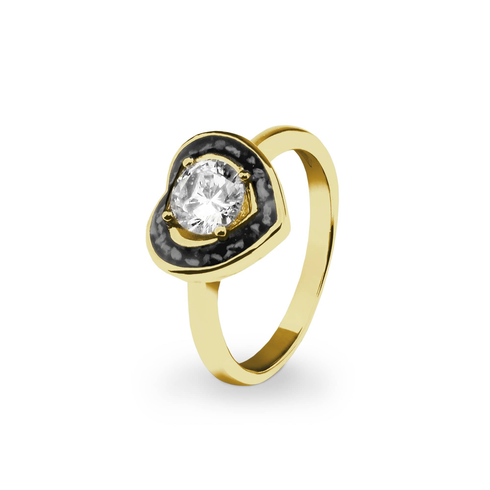 EverWith Ladies Beloved Memorial Ashes Ring with Fine Crystal - EverWith Memorial Jewellery - Trade