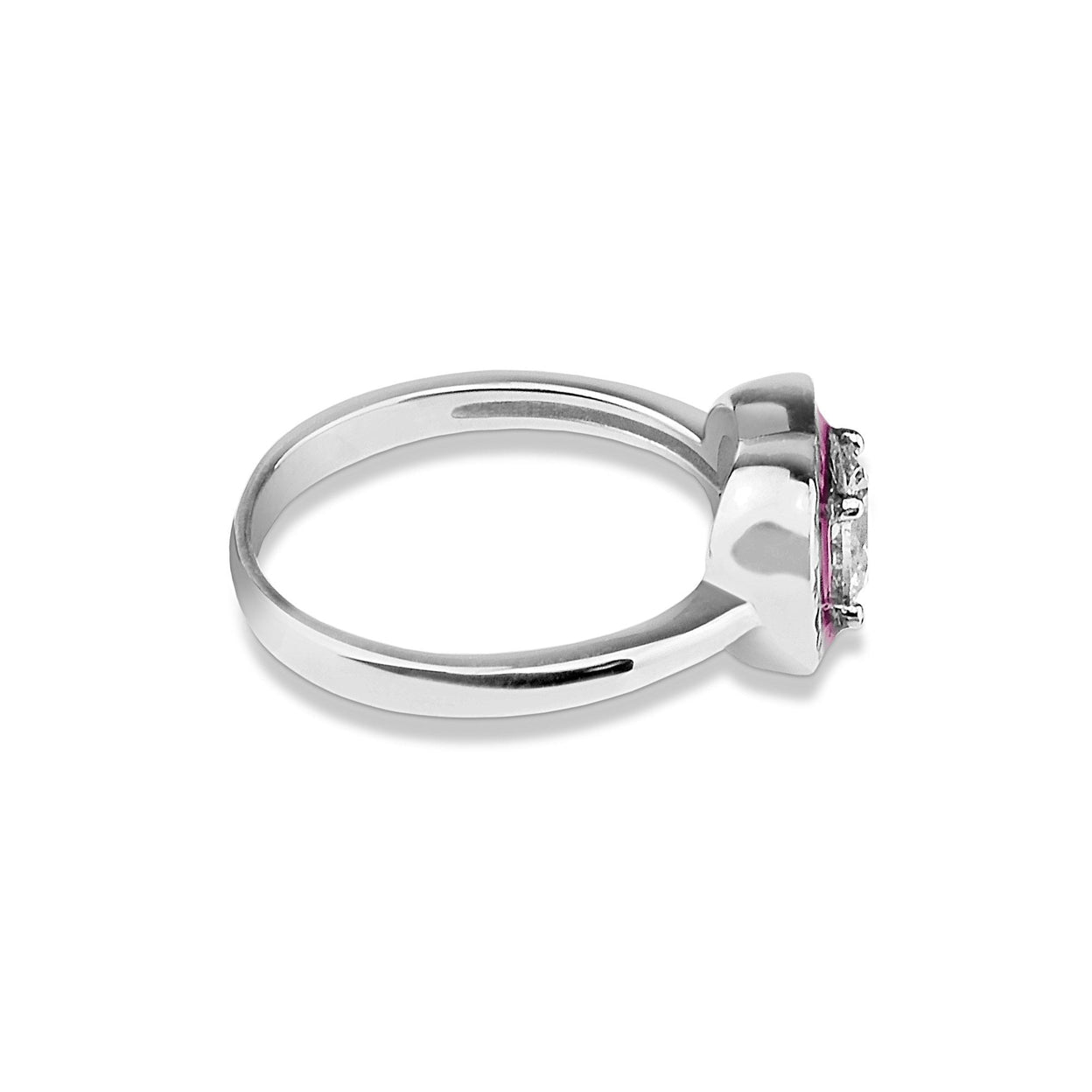 Load image into Gallery viewer, EverWith Ladies Beloved Memorial Ashes Ring with Fine Crystal - EverWith Memorial Jewellery - Trade
