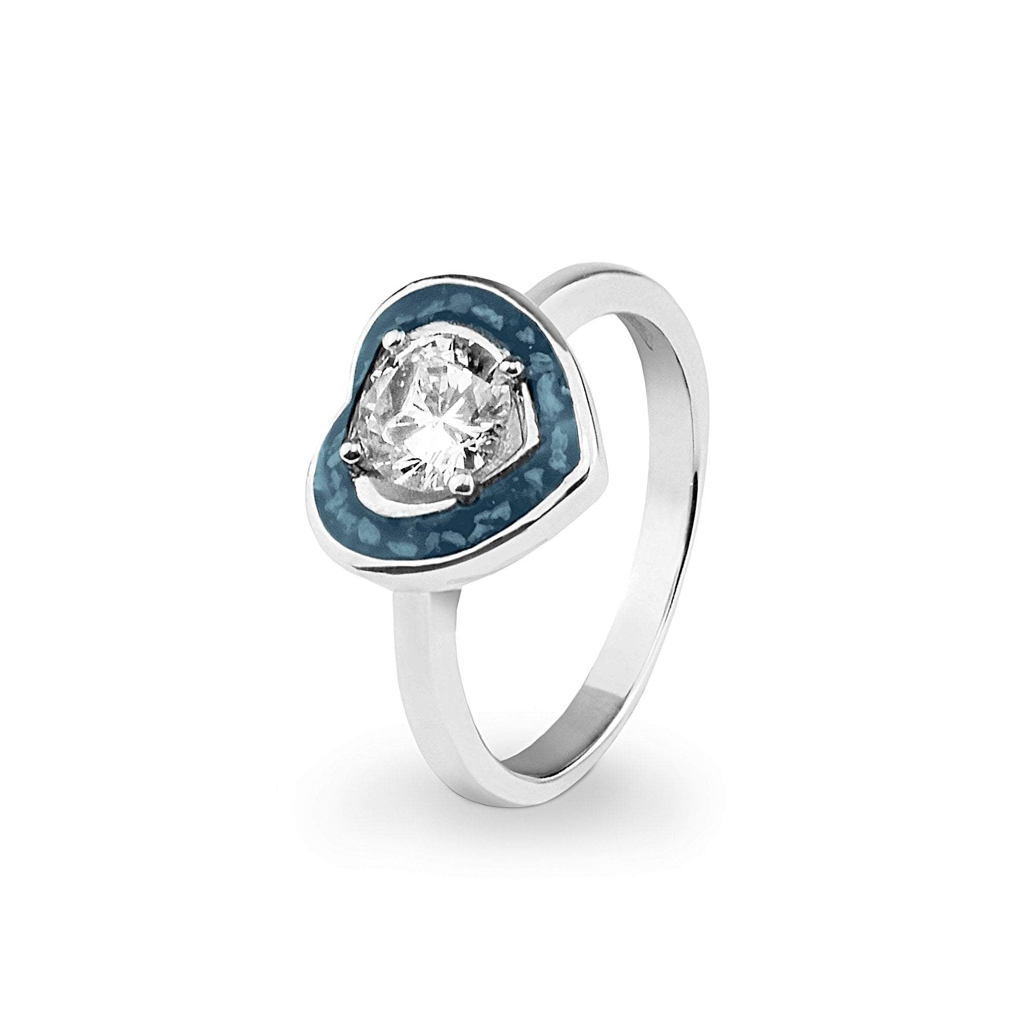 EverWith Ladies Beloved Memorial Ashes Ring with Fine Crystal - EverWith Memorial Jewellery - Trade