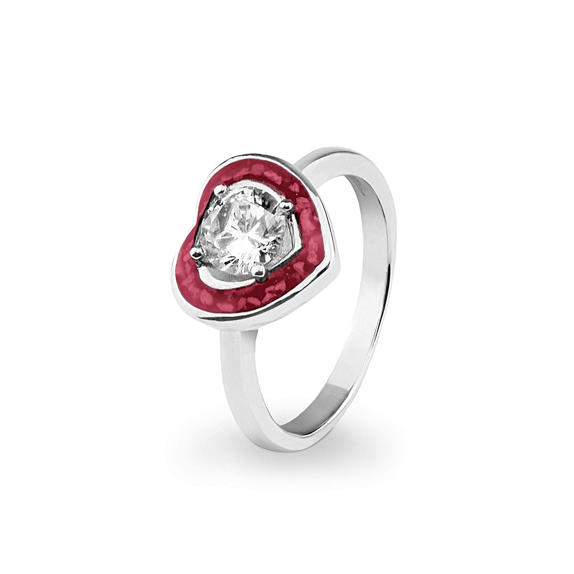 EverWith Ladies Beloved Memorial Ashes Ring with Fine Crystal - EverWith Memorial Jewellery - Trade