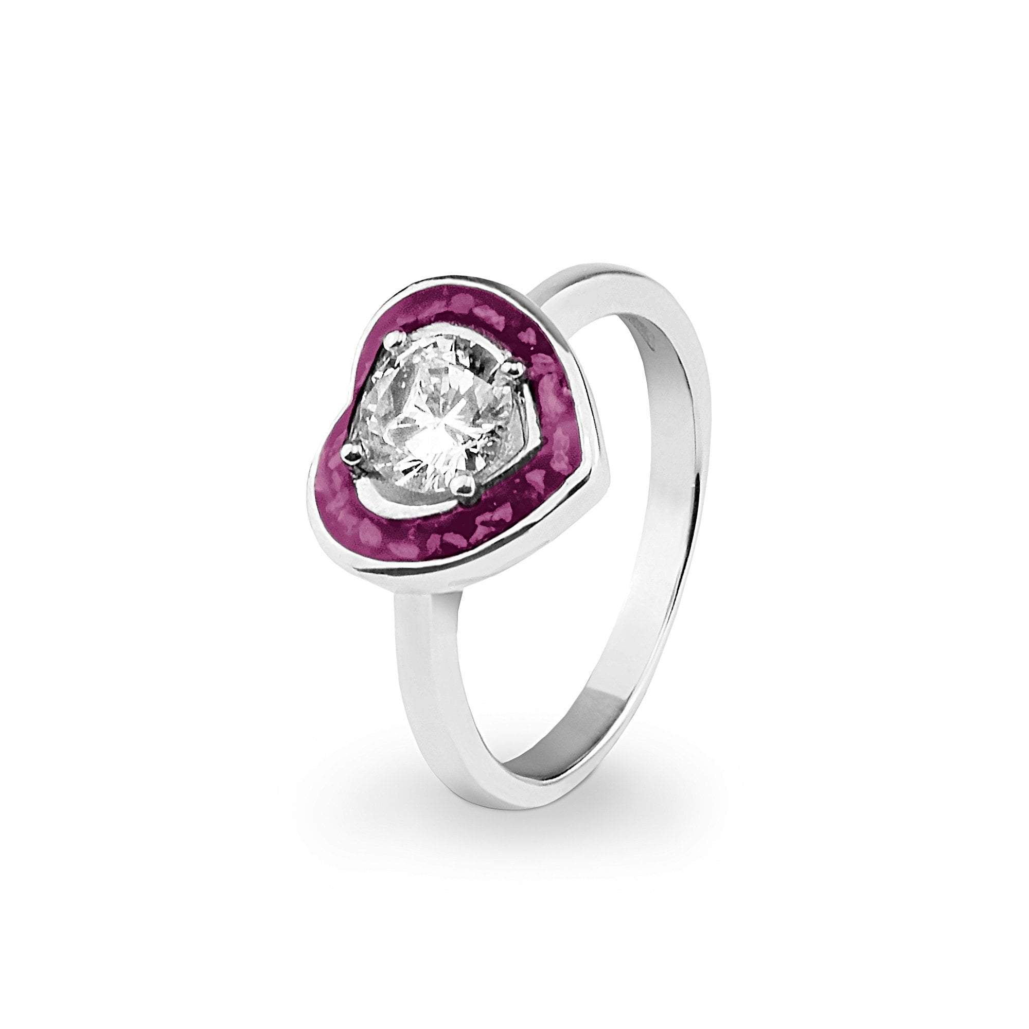 EverWith Ladies Beloved Memorial Ashes Ring with Fine Crystal - EverWith Memorial Jewellery - Trade