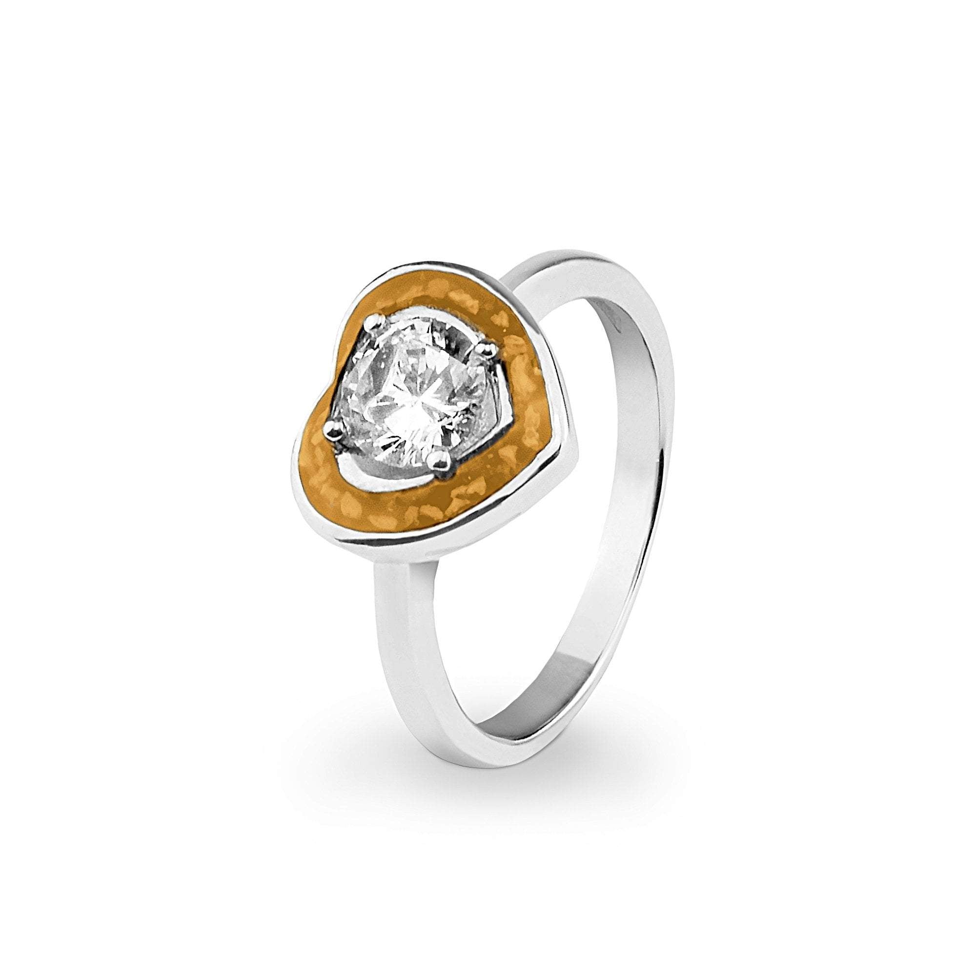 EverWith Ladies Beloved Memorial Ashes Ring with Fine Crystal - EverWith Memorial Jewellery - Trade
