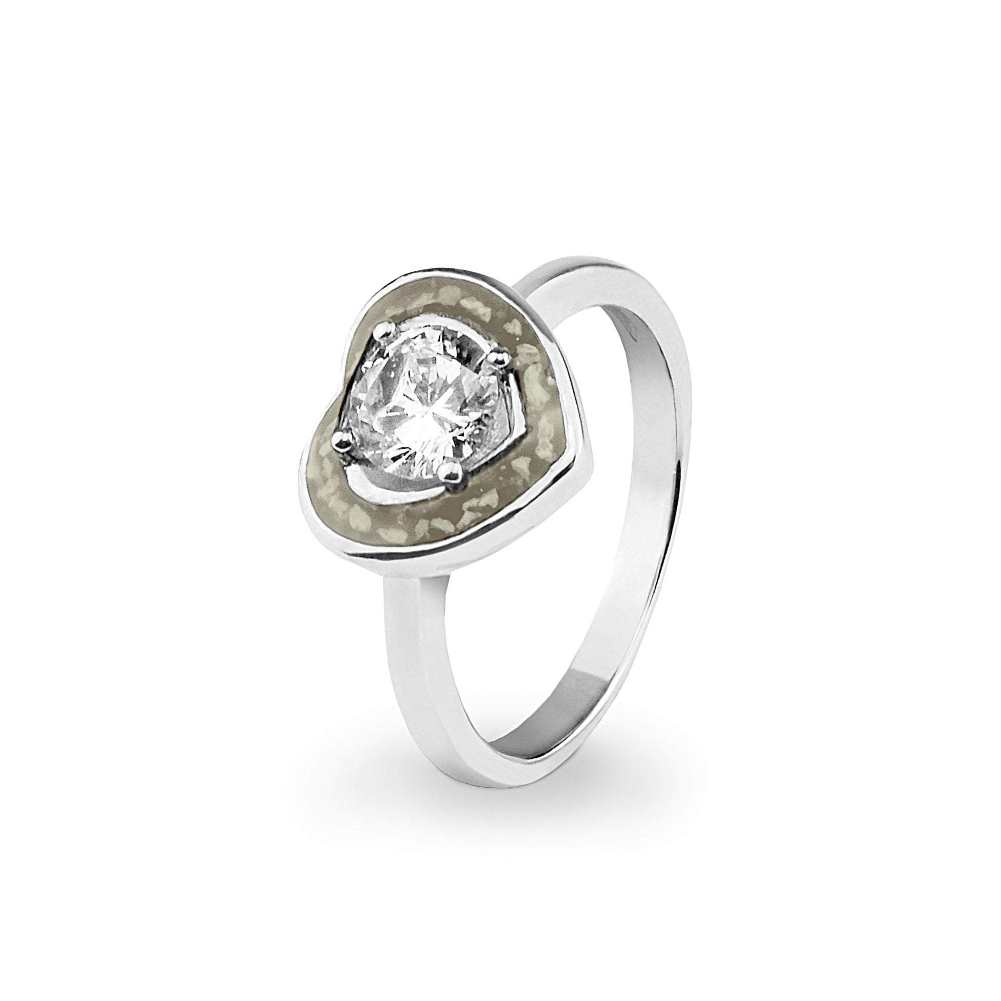 EverWith Ladies Beloved Memorial Ashes Ring with Fine Crystal - EverWith Memorial Jewellery - Trade