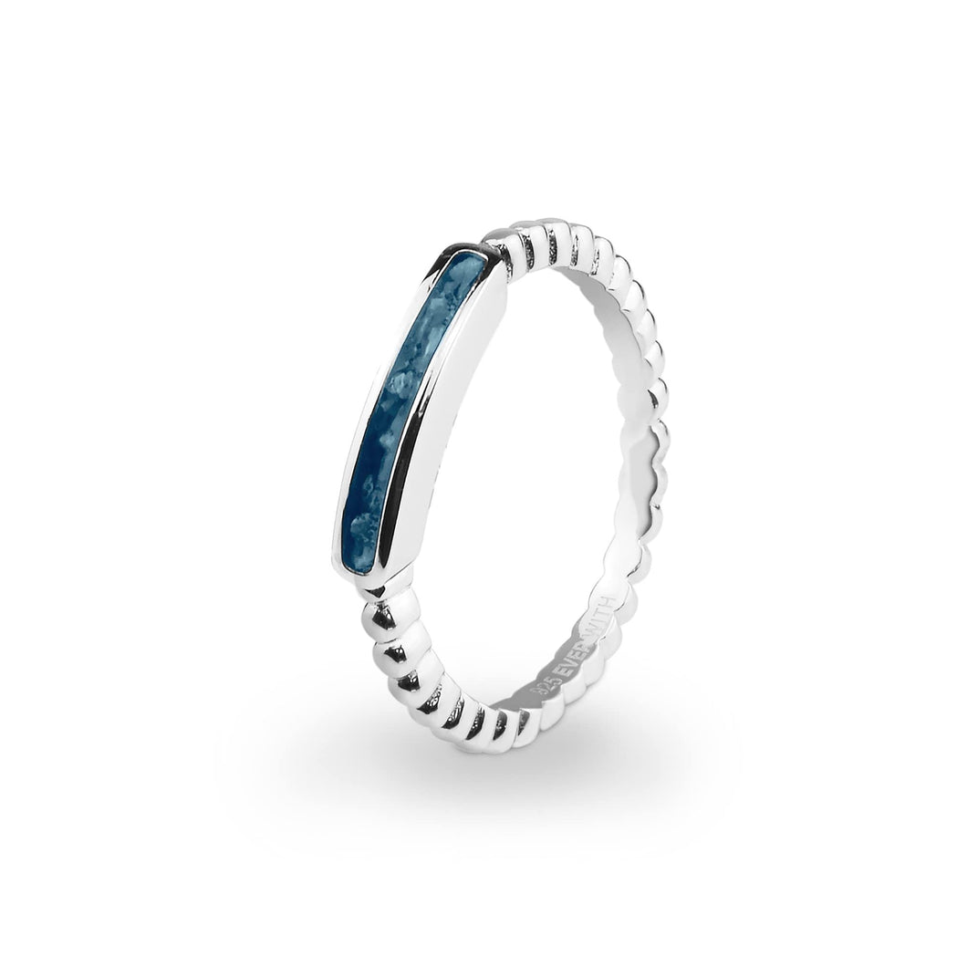 EverWith Ladies Channel Bubble Band Memorial Ashes Ring - EverWith Memorial Jewellery - Trade