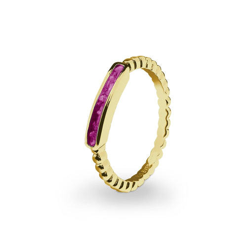 EverWith Ladies Channel Bubble Band Memorial Ashes Ring - EverWith Memorial Jewellery - Trade