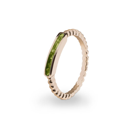 EverWith Ladies Channel Bubble Band Memorial Ashes Ring - EverWith Memorial Jewellery - Trade