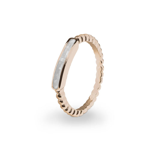 EverWith Ladies Channel Bubble Band Memorial Ashes Ring - EverWith Memorial Jewellery - Trade