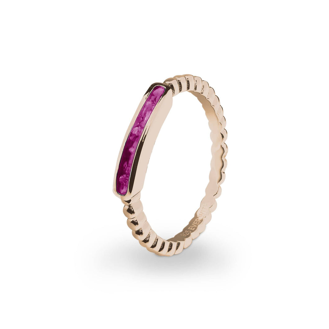 EverWith Ladies Channel Bubble Band Memorial Ashes Ring - EverWith Memorial Jewellery - Trade