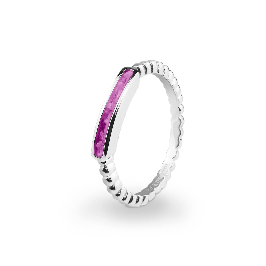 EverWith Ladies Channel Bubble Band Memorial Ashes Ring - EverWith Memorial Jewellery - Trade