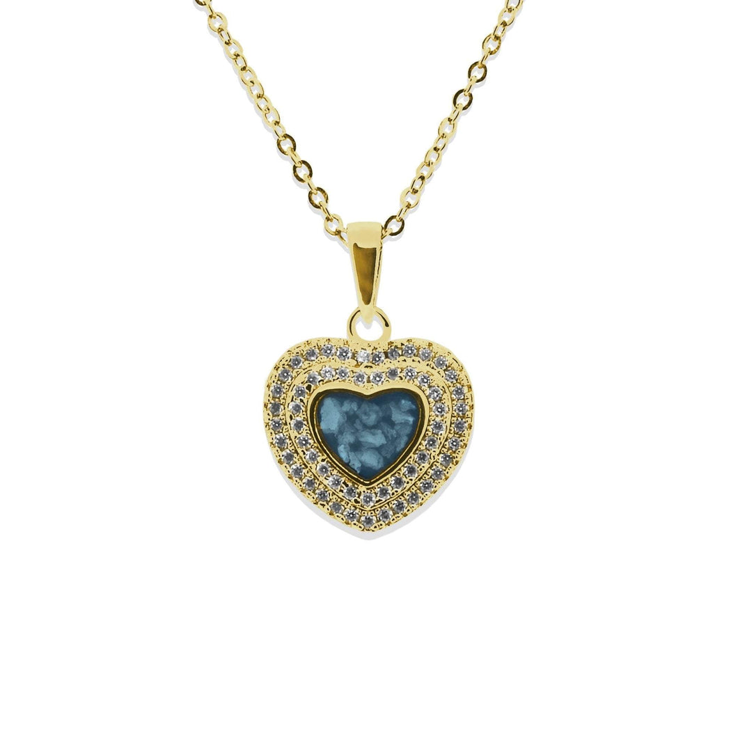 EverWith Ladies Cherish Memorial Ashes Pendant with Fine Crystals - EverWith Memorial Jewellery - Trade