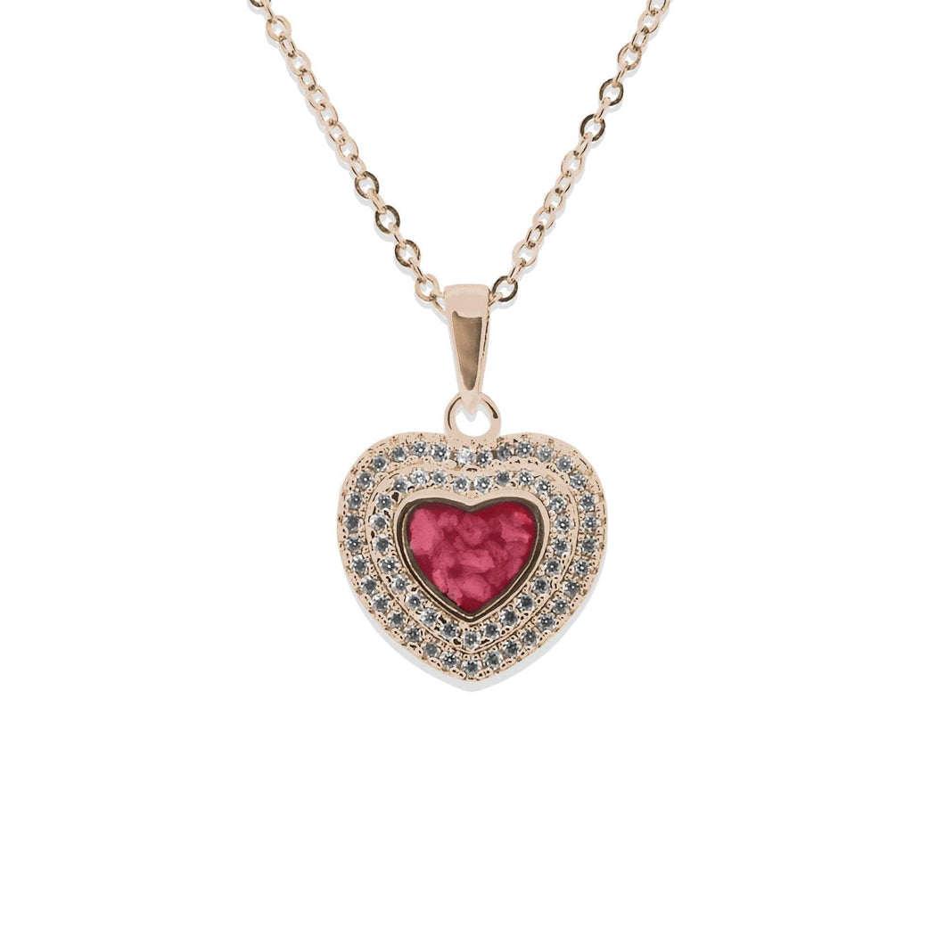 EverWith Ladies Cherish Memorial Ashes Pendant with Fine Crystals - EverWith Memorial Jewellery - Trade